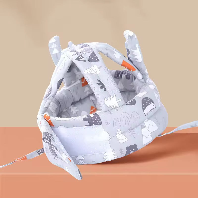 Casque de sécurité réglable en coton doux pour bébé