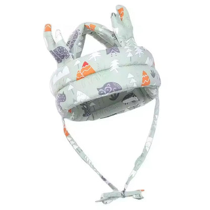 Casque de sécurité réglable en coton doux pour bébé